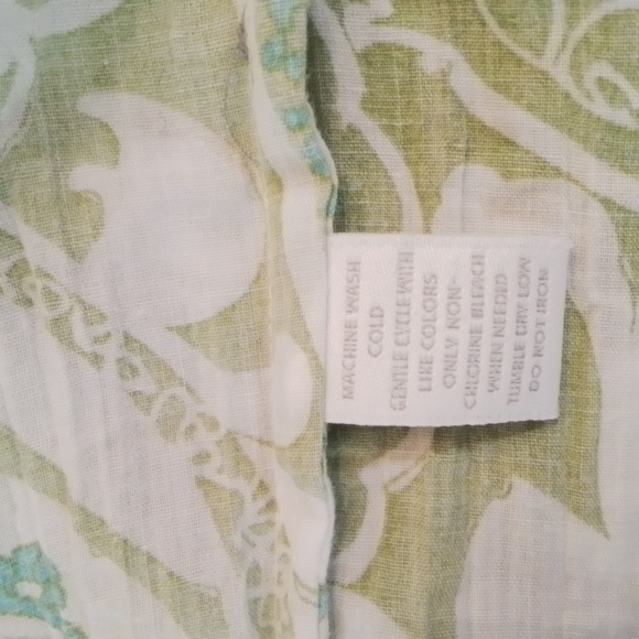 Charter Club Intimates lounger, green, aqua, white, size M - Picture 7 of 7